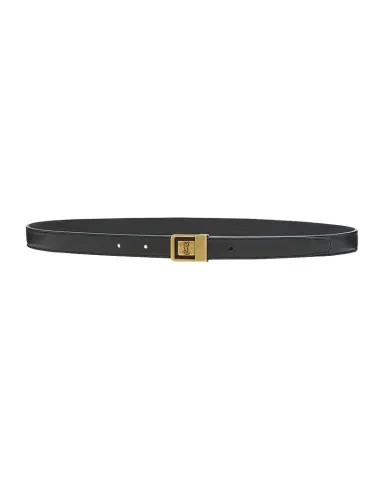Saint Laurent YSL Buckled Grainy Leather Belt | Thumbnail 1 Saint Laurent YSL Buckled Grainy Leather Belt | Thumbnail 1