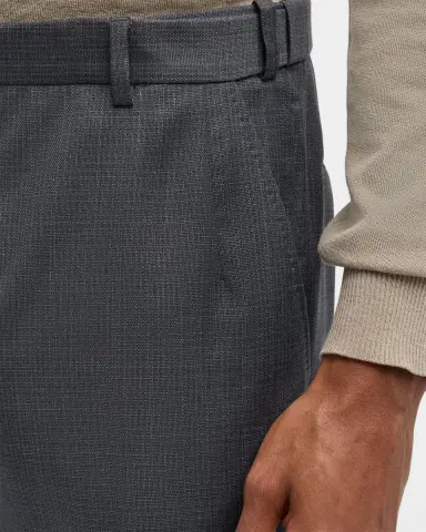Brioni Men's Textured Wool Dress Pants | Thumbnail 5 Brioni Men's Textured Wool Dress Pants | Thumbnail 5