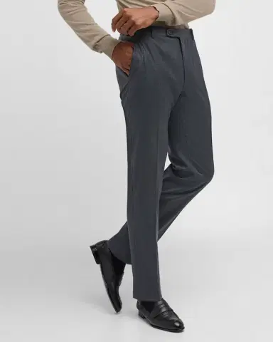 Brioni Men's Textured Wool Dress Pants | Thumbnail 6 Brioni Men's Textured Wool Dress Pants | Thumbnail 6