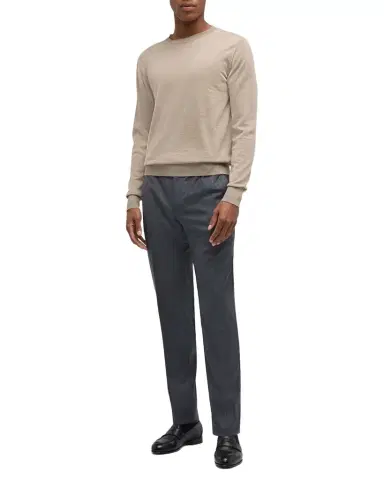 Brioni Men's Textured Wool Dress Pants | Thumbnail 1 Brioni Men's Textured Wool Dress Pants | Thumbnail 1