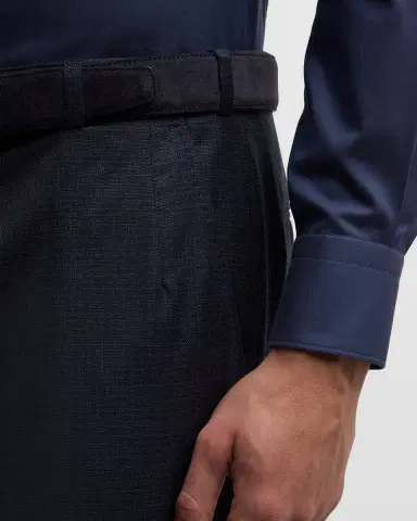 Brioni Men's Textured Wool Dress Pants | Thumbnail 5 Brioni Men's Textured Wool Dress Pants | Thumbnail 5