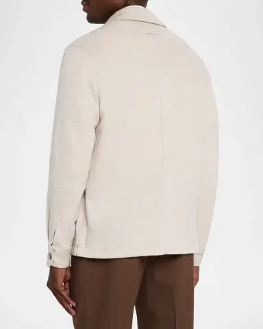 Zegna Men's Oasi Cashmere Overshirt | Thumbnail 3 Zegna Men's Oasi Cashmere Overshirt | Thumbnail 3