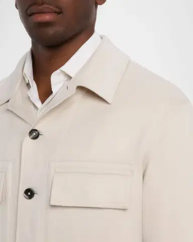 Zegna Men's Oasi Cashmere Overshirt | Thumbnail 5 Zegna Men's Oasi Cashmere Overshirt | Thumbnail 5
