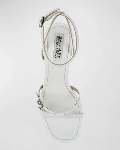 BADGLEY MISCHKA Brynna Metallic Ankle-Strap Sandals | Thumbnail 4 BADGLEY MISCHKA Brynna Metallic Ankle-Strap Sandals | Thumbnail 4