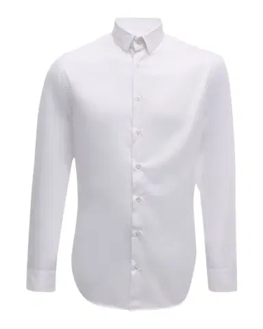 Giorgio Armani Men's Solid Cotton Sport Shirt | Thumbnail 1 Giorgio Armani Men's Solid Cotton Sport Shirt | Thumbnail 1