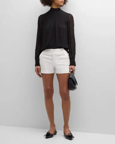 ALICE + OLIVIA Cady Mid-Rise Shorts | Thumbnail 3 ALICE + OLIVIA Cady Mid-Rise Shorts | Thumbnail 3