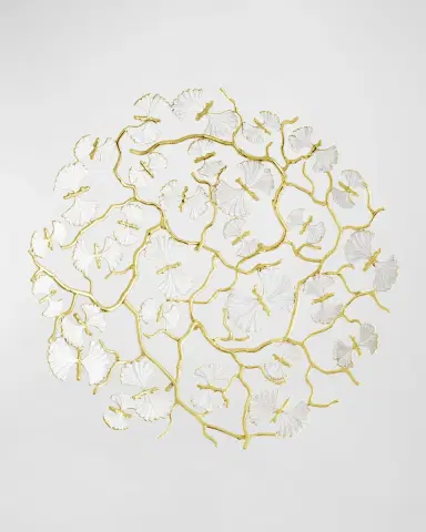 Michael Aram Butterfly Ginkgo White & Gold Centerpiece Bowl | Thumbnail 2 Michael Aram Butterfly Ginkgo White & Gold Centerpiece Bowl | Thumbnail 2