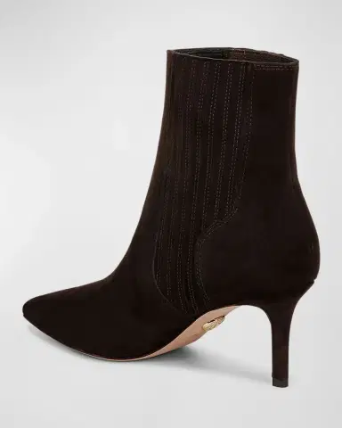Veronica Beard 70mm Lisa Suede Stiletto Ankle Booties | Thumbnail 3 Veronica Beard 70mm Lisa Suede Stiletto Ankle Booties | Thumbnail 3