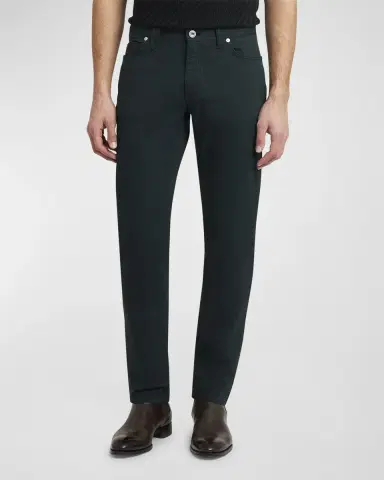 Brioni Men 's Cotton Stretch 5-Pocket Pants | Thumbnail 4 Brioni Men 's Cotton Stretch 5-Pocket Pants | Thumbnail 4
