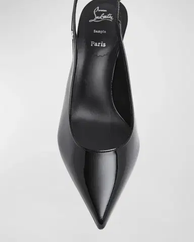 Christian Louboutin 55mm Kate Sporty Patent Slingback Pumps | Thumbnail 5 Christian Louboutin 55mm Kate Sporty Patent Slingback Pumps | Thumbnail 5