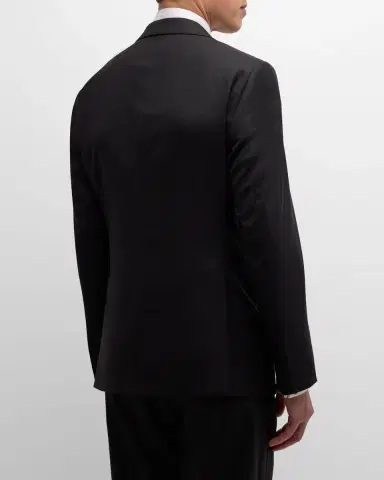 Giorgio Armani Men 's Wool Satin-Lapel Two-Piece Tuxedo Set | Thumbnail 5 Giorgio Armani Men 's Wool Satin-Lapel Two-Piece Tuxedo Set | Thumbnail 5