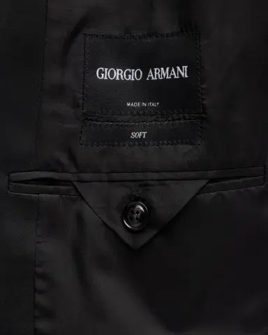 Giorgio Armani Men 's Wool Satin-Lapel Two-Piece Tuxedo Set | Thumbnail 7 Giorgio Armani Men 's Wool Satin-Lapel Two-Piece Tuxedo Set | Thumbnail 7