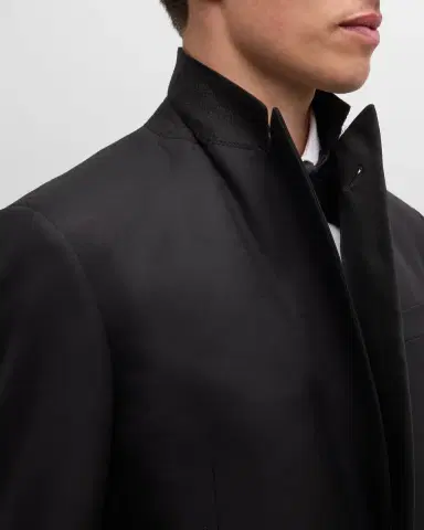 Giorgio Armani Men 's Wool Satin-Lapel Two-Piece Tuxedo Set | Thumbnail 8 Giorgio Armani Men 's Wool Satin-Lapel Two-Piece Tuxedo Set | Thumbnail 8