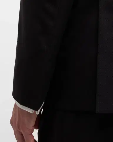 Giorgio Armani Men 's Wool Satin-Lapel Two-Piece Tuxedo Set | Thumbnail 9 Giorgio Armani Men 's Wool Satin-Lapel Two-Piece Tuxedo Set | Thumbnail 9