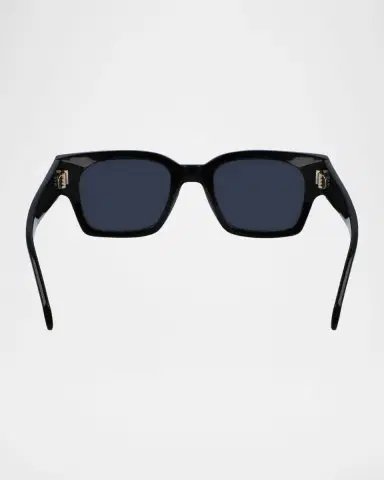 Ferragamo Men's Rivets Acetate Rectangle Sunglasses, 52mm | Thumbnail 5 Ferragamo Men's Rivets Acetate Rectangle Sunglasses, 52mm | Thumbnail 5