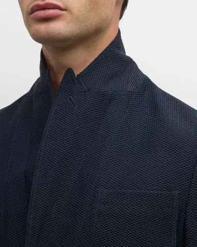 Giorgio Armani Men's Single-Breasted Rice Stitch Sport Coat | Thumbnail 7 Giorgio Armani Men's Single-Breasted Rice Stitch Sport Coat | Thumbnail 7