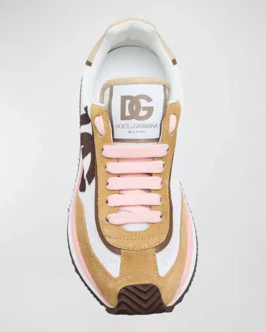Dolce & Gabbana Mixed-Material DG Cushion Sneakers | Thumbnail 4 Dolce & Gabbana Mixed-Material DG Cushion Sneakers | Thumbnail 4
