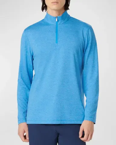 Bugatchi Men 's UV50 Performance Quarter-Zip Sweater | Thumbnail 4 Bugatchi Men 's UV50 Performance Quarter-Zip Sweater | Thumbnail 4