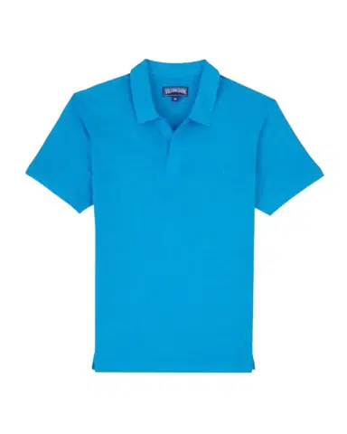 Vilebrequin Men's Pyramid Linen Polo Shirt | Thumbnail 1 Vilebrequin Men's Pyramid Linen Polo Shirt | Thumbnail 1