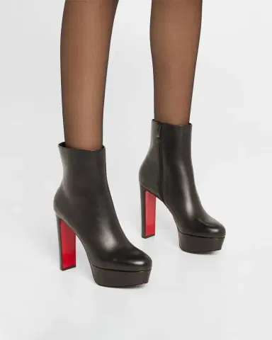 Christian Louboutin 130mm Loo Leather Platform Booties | Thumbnail 2 Christian Louboutin 130mm Loo Leather Platform Booties | Thumbnail 2