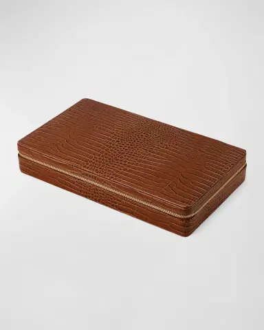 AERIN Enzo Leather Travel Chess Set | Thumbnail 2 AERIN Enzo Leather Travel Chess Set | Thumbnail 2