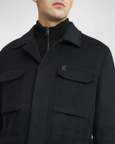 Brioni Men 's Sahariana Wool-Cashmere Utility Jacket | Thumbnail 6 Brioni Men 's Sahariana Wool-Cashmere Utility Jacket | Thumbnail 6