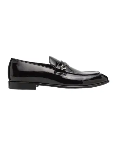 Ferragamo Men 's Desio Patent Leather Penny Loafers | Thumbnail 1 Ferragamo Men 's Desio Patent Leather Penny Loafers | Thumbnail 1