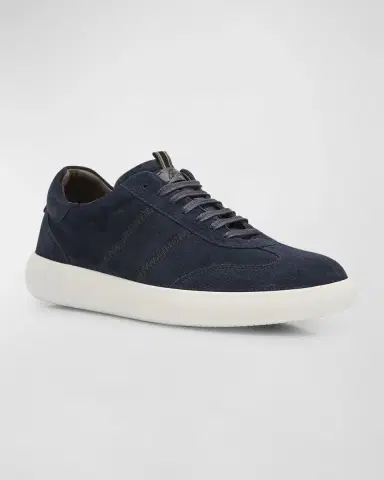 Brioni Men's New Cassette Suede Low-Top Sneakers | Thumbnail 3 Brioni Men's New Cassette Suede Low-Top Sneakers | Thumbnail 3
