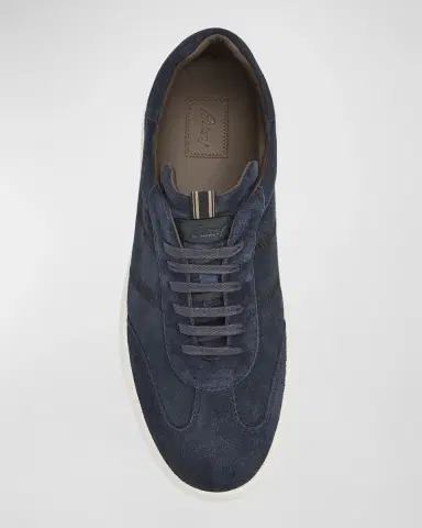 Brioni Men's New Cassette Suede Low-Top Sneakers | Thumbnail 5 Brioni Men's New Cassette Suede Low-Top Sneakers | Thumbnail 5