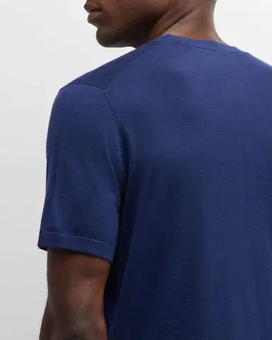 Stefano Ricci Men's Cashmere Crewneck T-Shirt | Thumbnail 7 Stefano Ricci Men's Cashmere Crewneck T-Shirt | Thumbnail 7