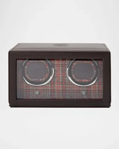 WOLF x WM Brown Double Watch Winder | Thumbnail 2 WOLF x WM Brown Double Watch Winder | Thumbnail 2