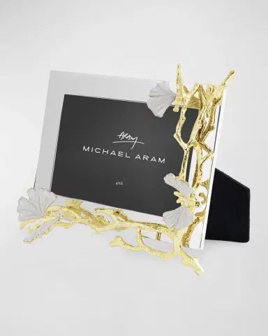 Michael Aram Butterfly Ginkgo White and Gold Frame | Thumbnail 2 Michael Aram Butterfly Ginkgo White and Gold Frame | Thumbnail 2