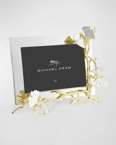 Michael Aram Butterfly Ginkgo White and Gold Frame | Thumbnail 3 Michael Aram Butterfly Ginkgo White and Gold Frame | Thumbnail 3