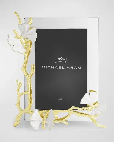 Michael Aram Butterfly Ginkgo White and Gold Frame | Thumbnail 4 Michael Aram Butterfly Ginkgo White and Gold Frame | Thumbnail 4
