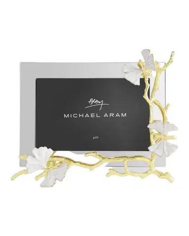 Michael Aram Butterfly Ginkgo White and Gold Frame | Thumbnail 1 Michael Aram Butterfly Ginkgo White and Gold Frame | Thumbnail 1
