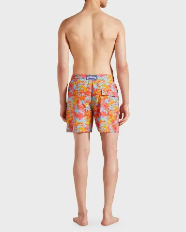 Vilebrequin Men's Tahiti Flower-Print Swim Shorts | Thumbnail 4 Vilebrequin Men's Tahiti Flower-Print Swim Shorts | Thumbnail 4