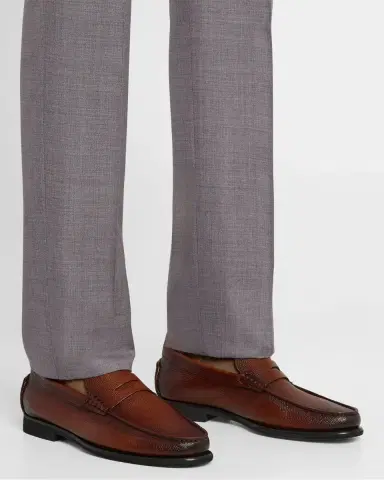 Santoni Men's Ikangia Leather Penny Loafers | Thumbnail 2 Santoni Men's Ikangia Leather Penny Loafers | Thumbnail 2