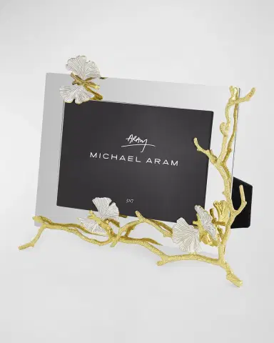 Michael Aram Butterfly Ginkgo White and Gold Frame | Thumbnail 2 Michael Aram Butterfly Ginkgo White and Gold Frame | Thumbnail 2
