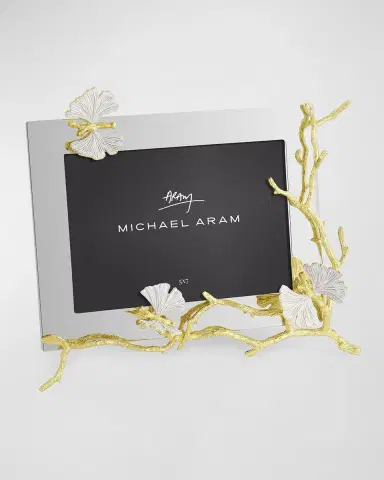 Michael Aram Butterfly Ginkgo White and Gold Frame | Thumbnail 3 Michael Aram Butterfly Ginkgo White and Gold Frame | Thumbnail 3