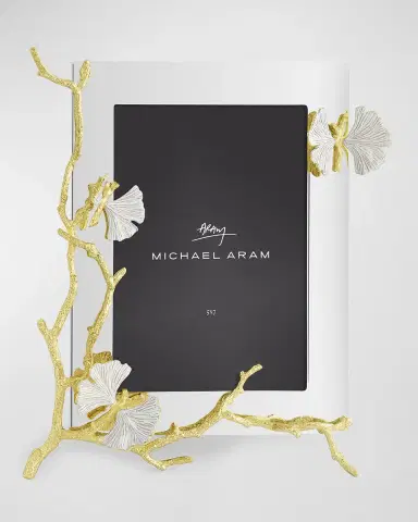 Michael Aram Butterfly Ginkgo White and Gold Frame | Thumbnail 4 Michael Aram Butterfly Ginkgo White and Gold Frame | Thumbnail 4