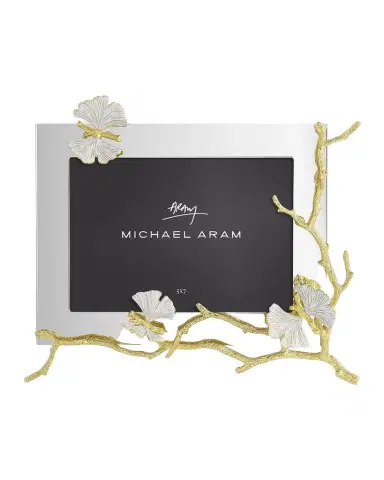 Michael Aram Butterfly Ginkgo White and Gold Frame | Thumbnail 1 Michael Aram Butterfly Ginkgo White and Gold Frame | Thumbnail 1