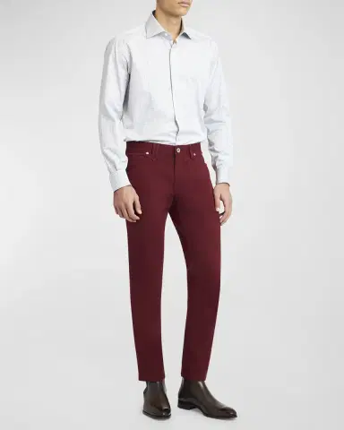 Brioni Men 's Cotton Stretch 5-Pocket Pants | Thumbnail 2 Brioni Men 's Cotton Stretch 5-Pocket Pants | Thumbnail 2