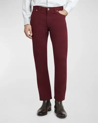 Brioni Men 's Cotton Stretch 5-Pocket Pants | Thumbnail 4 Brioni Men 's Cotton Stretch 5-Pocket Pants | Thumbnail 4