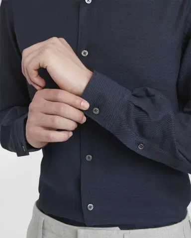 ZEGNA Men's Cashmere-Cotton Cashco Sport Shirt | Thumbnail 4 ZEGNA Men's Cashmere-Cotton Cashco Sport Shirt | Thumbnail 4