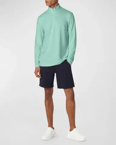 Bugatchi Men's UV50 Performance Quarter-Zip Sweater | Thumbnail 2 Bugatchi Men's UV50 Performance Quarter-Zip Sweater | Thumbnail 2