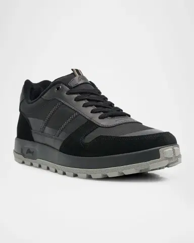 Brioni Men's Fabric and Suede Low-Top Sneakers | Thumbnail 3 Brioni Men's Fabric and Suede Low-Top Sneakers | Thumbnail 3