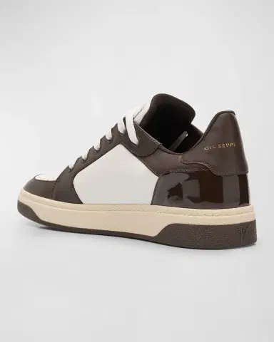 Giuseppe Zanotti Men's Gz94 Bicolor Leather High-Top Sneakers | Thumbnail 4 Giuseppe Zanotti Men's Gz94 Bicolor Leather High-Top Sneakers | Thumbnail 4
