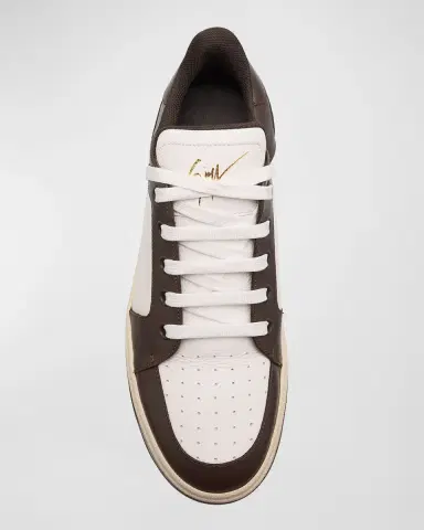 Giuseppe Zanotti Men's Gz94 Bicolor Leather High-Top Sneakers | Thumbnail 5 Giuseppe Zanotti Men's Gz94 Bicolor Leather High-Top Sneakers | Thumbnail 5