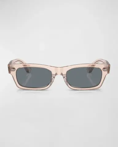 Oliver Peoples Semi-Transparent Acetate & Crystal Rectangle Sunglasses | Thumbnail 3 Oliver Peoples Semi-Transparent Acetate & Crystal Rectangle Sunglasses | Thumbnail 3
