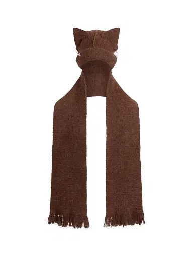 Charles Jeffrey Loverboy Men's Chunky Ears Beanie Scarf - Brown | Thumbnail 1 Charles Jeffrey Loverboy Men's Chunky Ears Beanie Scarf - Brown | Thumbnail 1